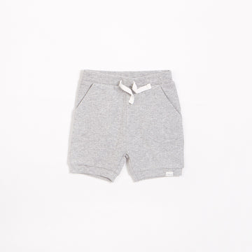 Ribbed Short - Lt. Heather Grey