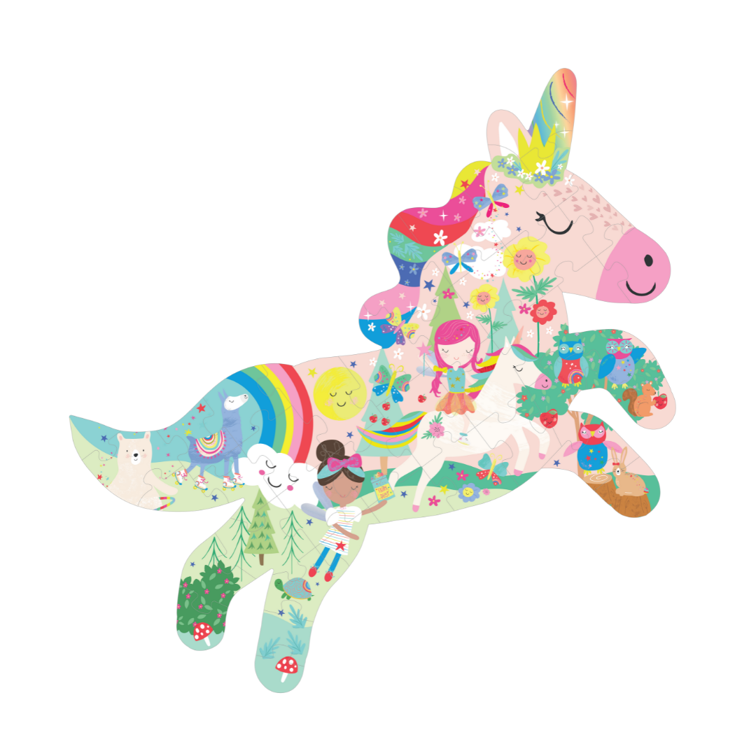 40 PIECE JIGSAW - RAINBOW FAIRY UNICORN