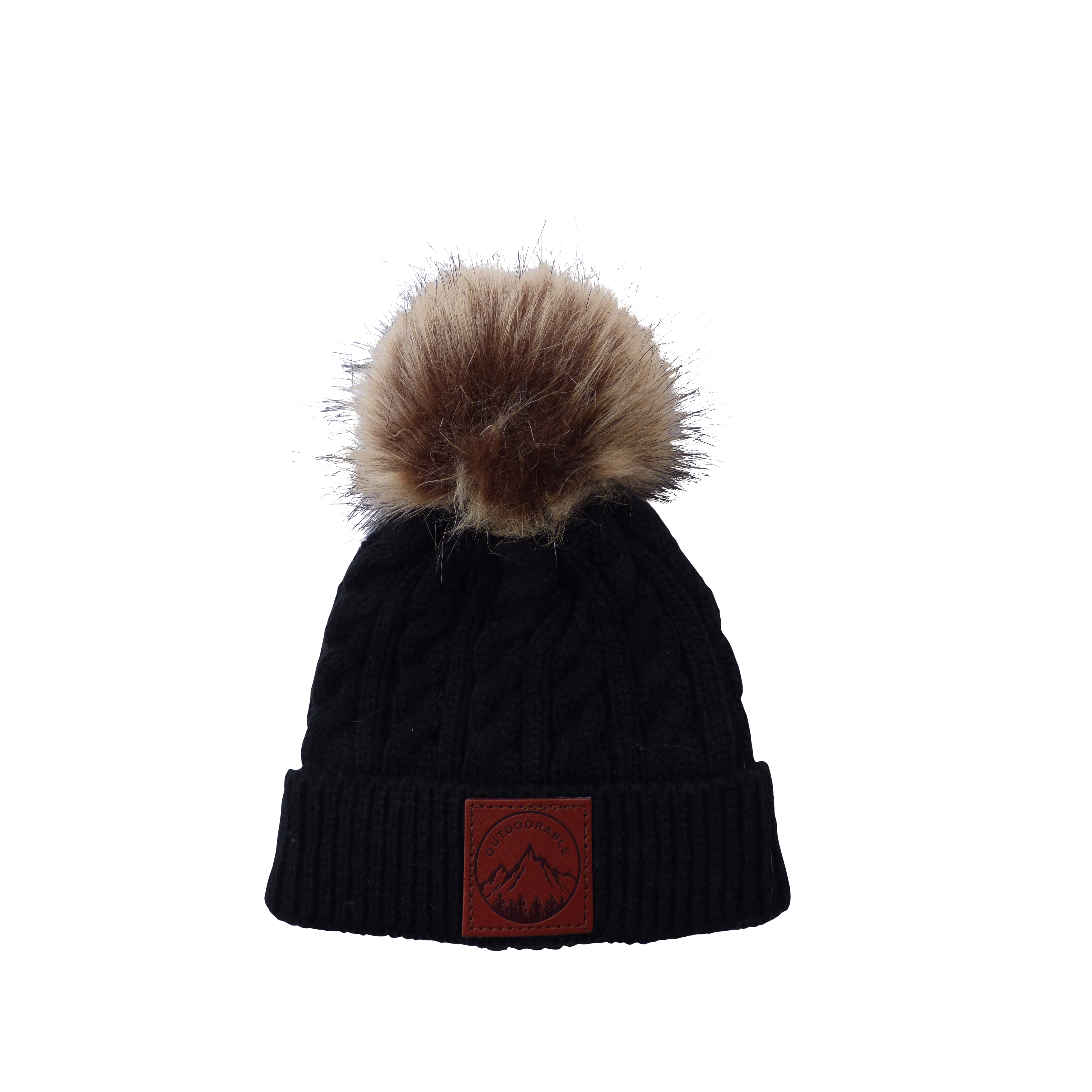 Outdoorable Black Pom Beanie