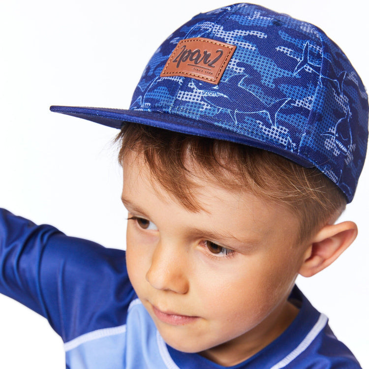 Printed Cap Navy Blue Sharks