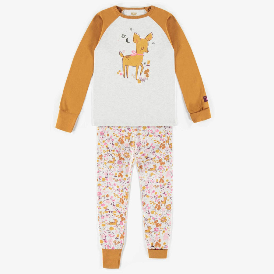 ADJUSTABLE PATTERNED PYJAMAS IN ORGANIC COTTON, CHILD