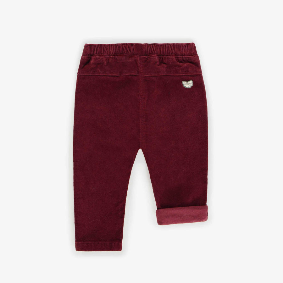 Burgundy hot sale baby pants