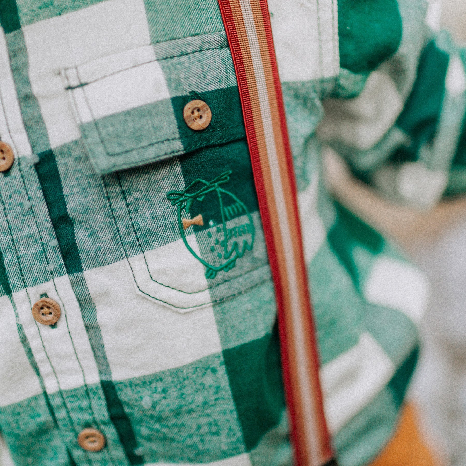 GREEN CHECKERED SHIRT BRUSHED FLANNEL