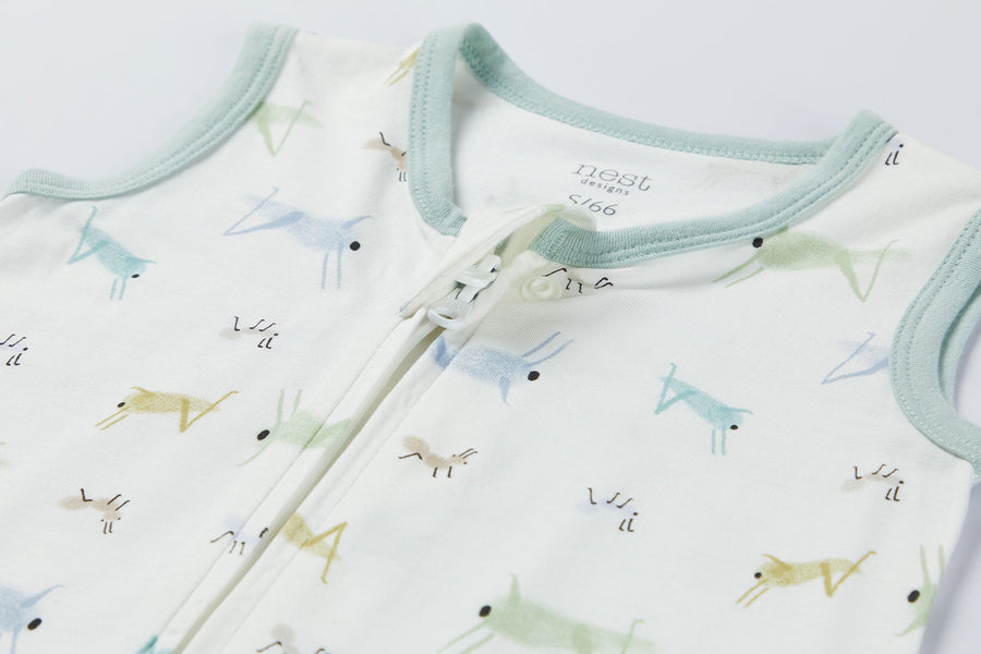 Bamboo Cotton Jersey Swaddle Sleep Bag 0.25 TOG - The Ant & The Grasshopper