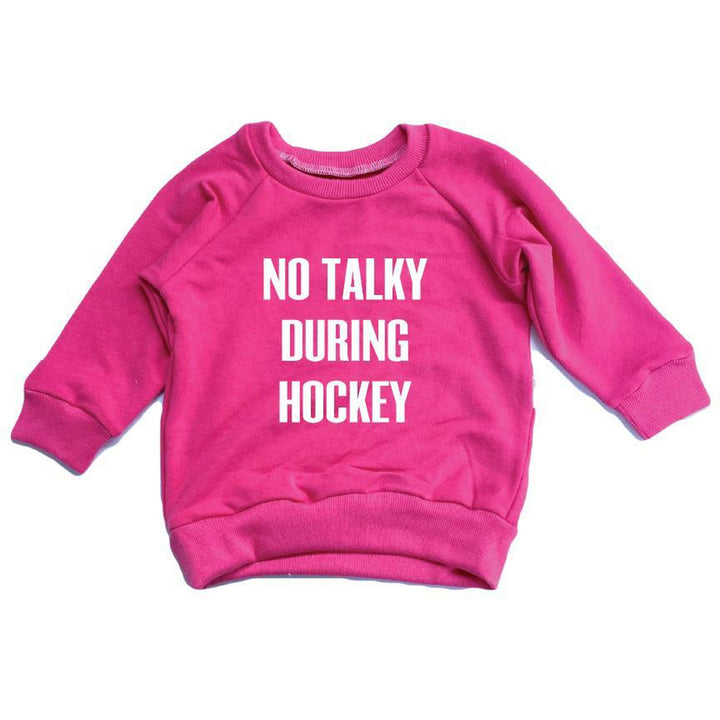 No Talky During Hockey Raglan