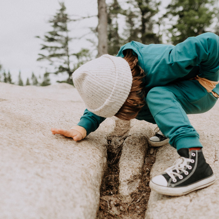 GREEN JOGGING PANTS IN FRENCH COTTON, CHILD