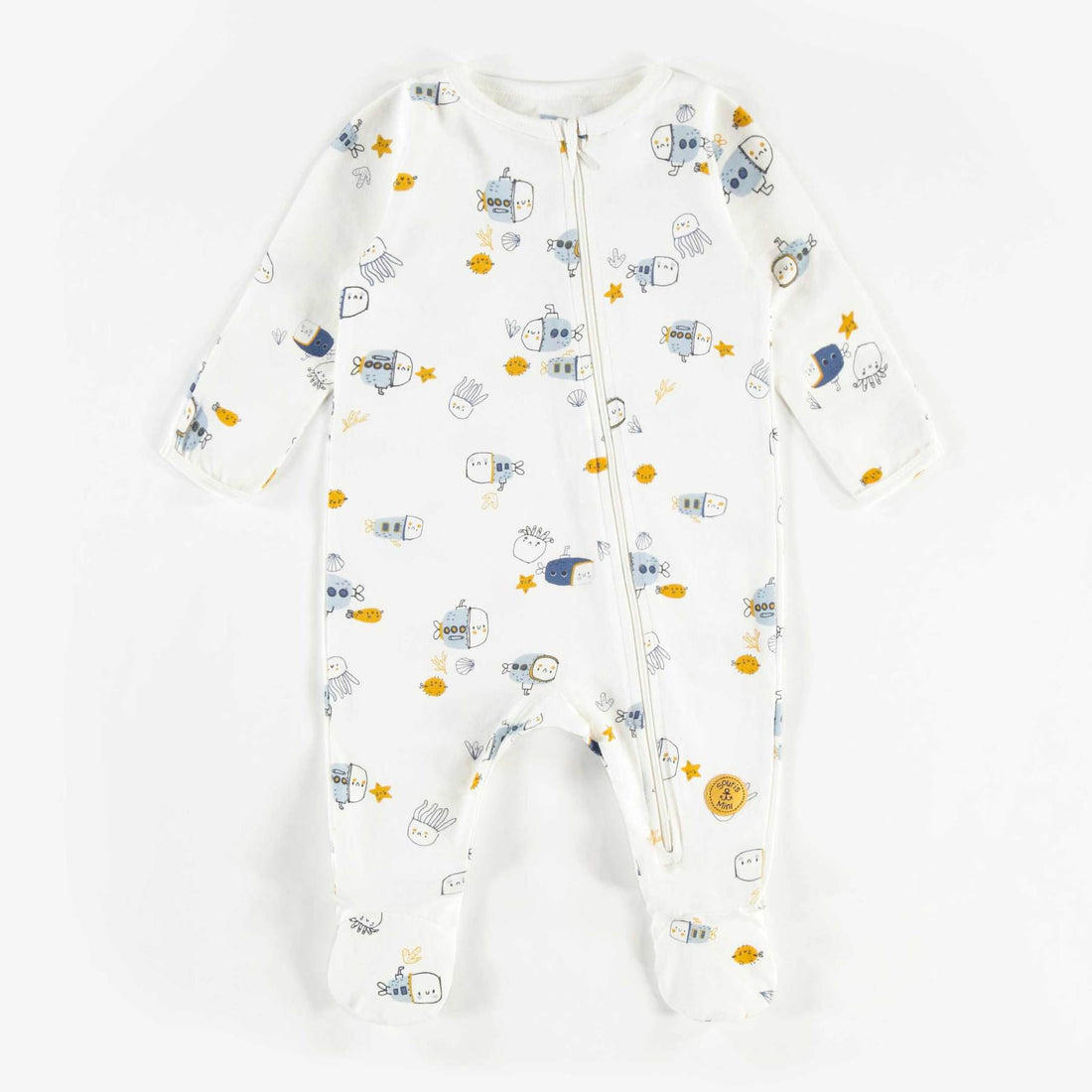 WHITE PATTERN PYJAMAS - SUBMARINE