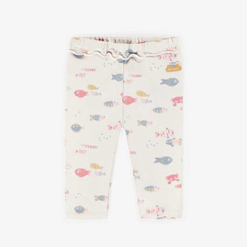 LEGGING WITH FISH PATTERNS, NEWBORN