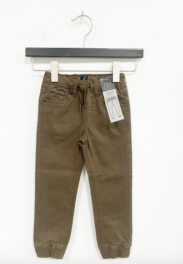 5 Pocket Brushed Twill Jogger - Olive