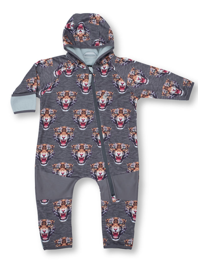 All-Weather Fleece Onesie - Tiger | Waterproof Windproof Eco