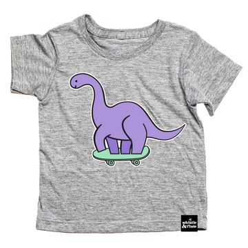 Kawaii Skateboard Dinosaur T-Shirt