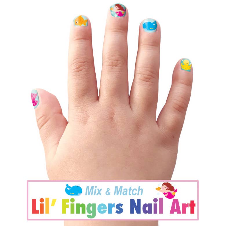 Lil' Fingers Nail Art- Mermaids & Friends