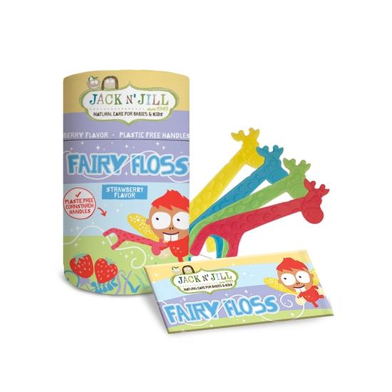 Jack N' Jill Kids Biodegradable Fairy Floss Picks - 30 Count