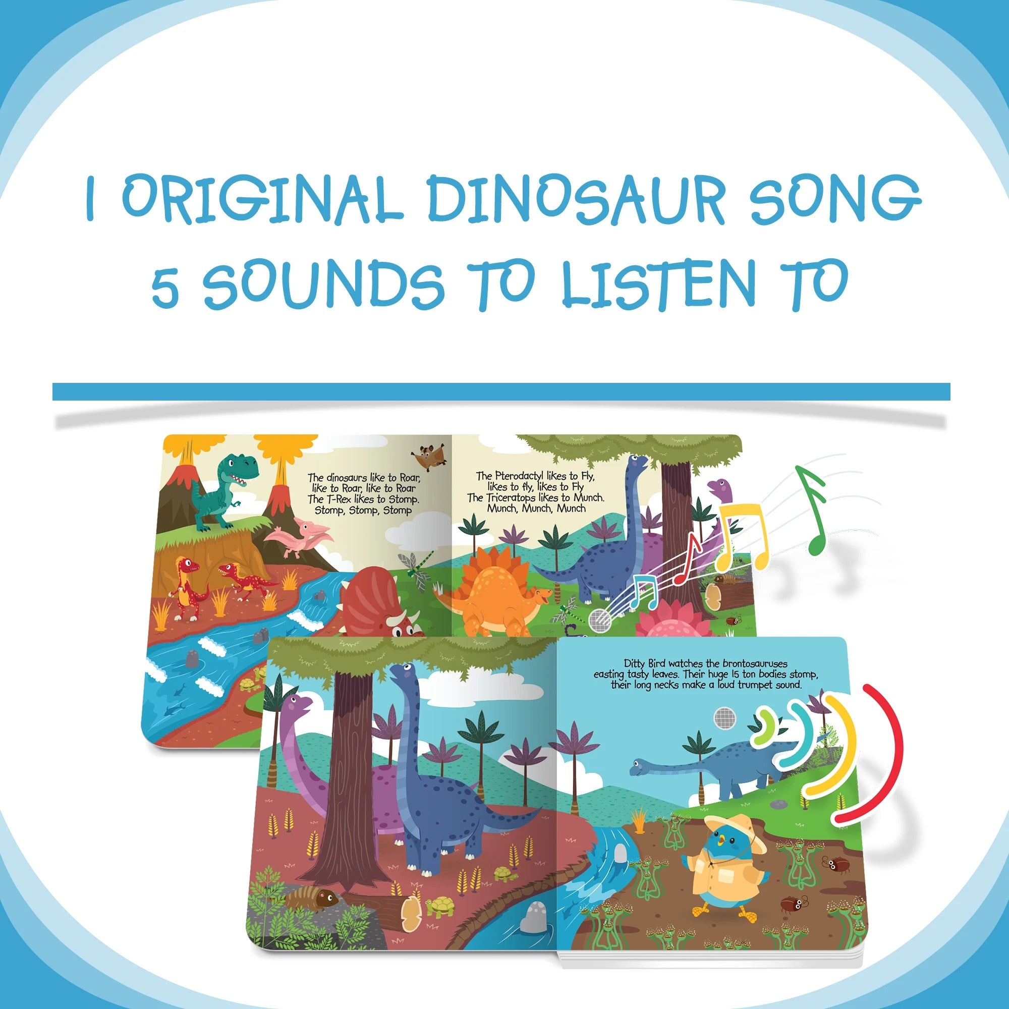 Ditty Bird Baby Sound Book: Dinosaur sounds