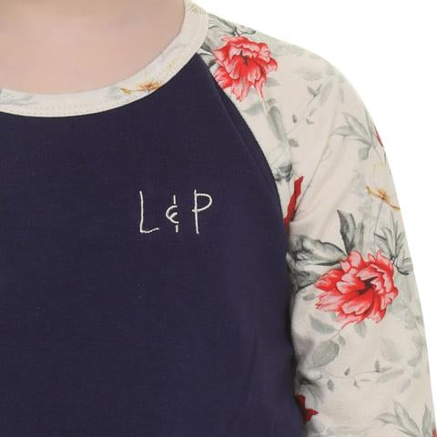 LP Apparel Tee - Navy Floral