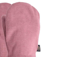 Cotton mitts lined in Polar (Eggplant)