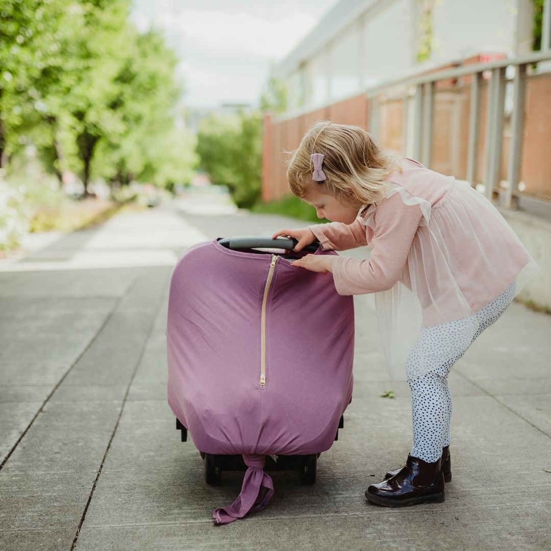 Baby Leaf Multi-Use Cover - Dusty Rose