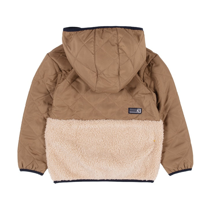 Beige Zip Hoodie