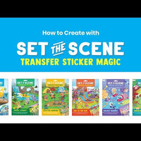 set the scene transfer stickers magic - galaxy buddies