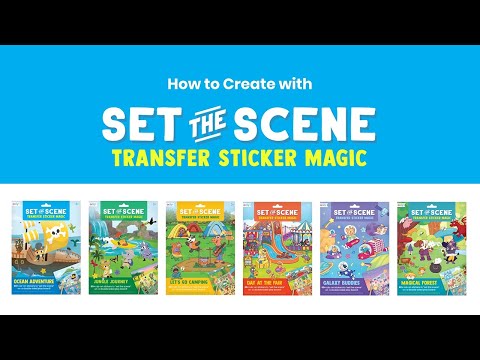 set the scene transfer stickers magic - galaxy buddies