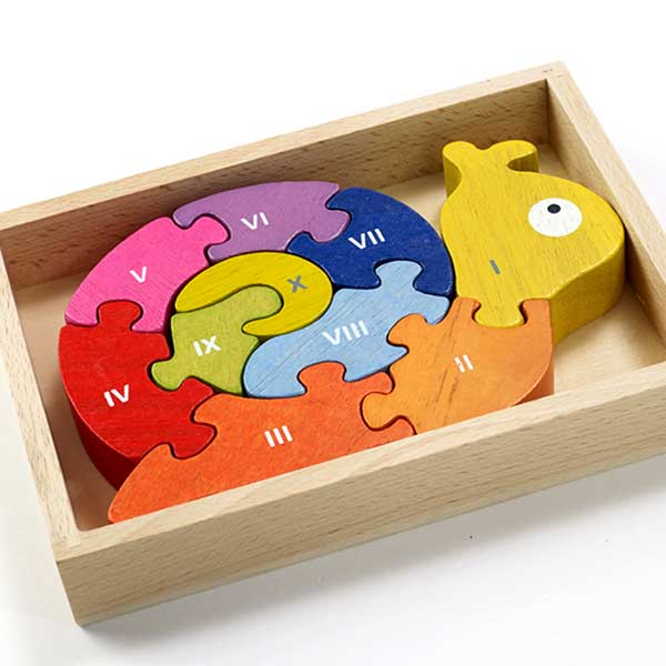 NUMBER SNAIL LEARNING PUZZLE