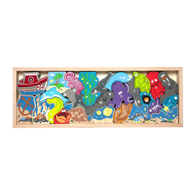 Ocean A-Z Puzzle & Playset