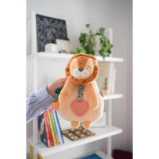 Itzy Lovey Plush with Silicone Teether Toy | Buddy the Lion