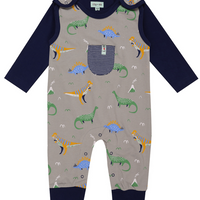 JERSEY DUNGAREE SET- DINOS