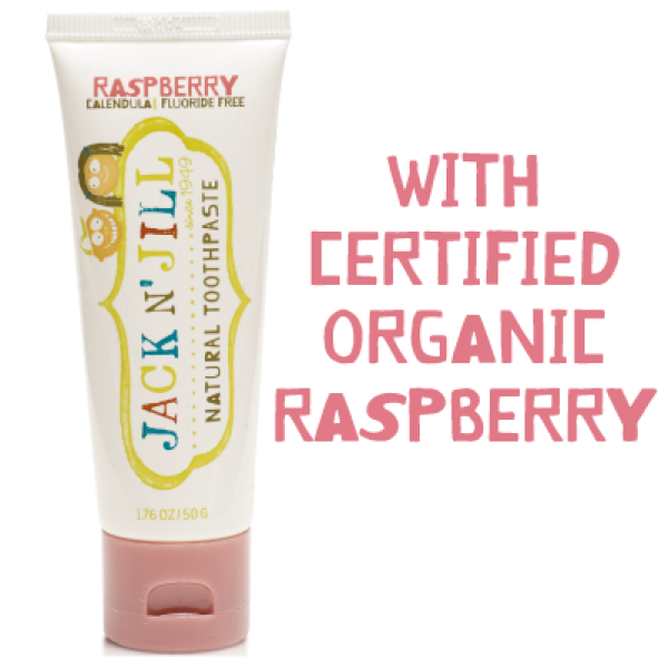 Raspberry Jack N' Jill Natural Toothpaste 50g